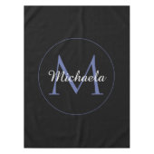 Minimalistische cirkel moderne monogram initiaal n tafelkleed (Voorkant)