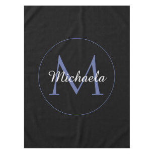 Minimalistische cirkel moderne monogram initiaal n tafelkleed
