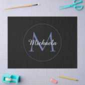Minimalistische cirkel moderne monogram initiaal n tissuepapier (Craft)
