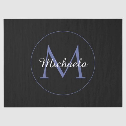 Minimalistische cirkel moderne monogram initiaal n tissuepapier (Voorkant)
