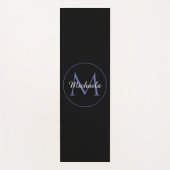 Minimalistische cirkel moderne monogram initiaal n yogamat (Voorkant)