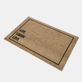 Minimalistische citaatboerlap deurmat (Schuin)