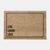 Minimalistische citaatboerlap deurmat (Voorkant)