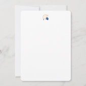 Minimalistische citroenlijnkunst - moderne citrusv kaart (Achterkant)