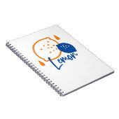 Minimalistische citroenlijnkunst - moderne citrusv notitieboek (Rechterzijde)