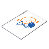 Minimalistische citroenlijnkunst - moderne citrusv notitieboek (Linkerzijde)