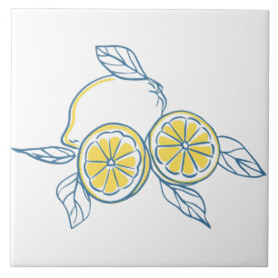 Minimalistische citrus tegeltje