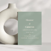 Minimalistische Classic Dusty Sage Green Casual br Kaart