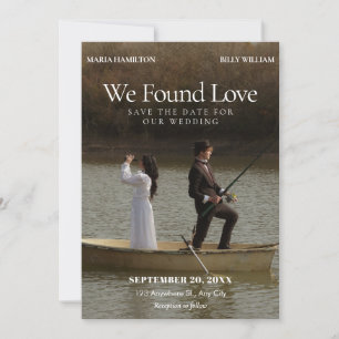 Minimalistische Classic Romance foto roman bruilof Save The Date