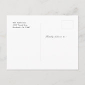 Minimalistische Classic Zwart-wit Foto Afstuderen Aankondigingskaart (Achterkant)