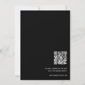 Minimalistische Classy Chic Typografie Moderne bru Kaart (Achterkant)