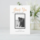 Minimalistische Classy Eenvoudige Gepersonaliseerd Bedankkaart (Staand voorkant)