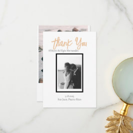 Minimalistische Classy Eenvoudige Gepersonaliseerd Bedankkaart