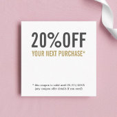 Minimalistische Clean Bold Beauty Salon Coupon