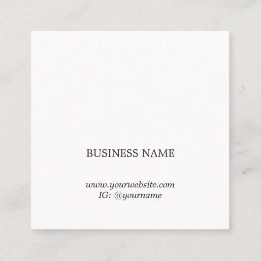 Minimalistische Clean Bold Beauty Salon Coupon (Achterkant)