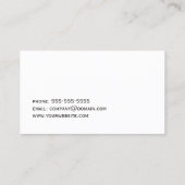 Minimalistische Clean White Faux Gold Line Consult Visitekaartje (Achterkant)