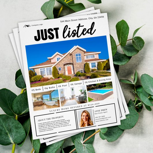 Minimalistische Clean White Real Estate zojuist op Flyer