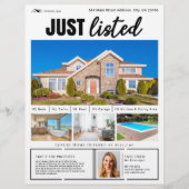 Minimalistische Clean White Real Estate zojuist op Flyer (Voorkant)