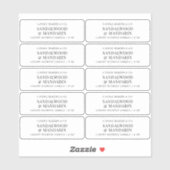 Minimalistische Clear Candle Tin 3x1" Rectangle La Sticker (Vel)