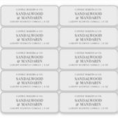 Minimalistische Clear Candle Tin 3x1" Rectangle La Sticker (Voorkant)