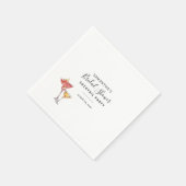 Minimalistische Cocktailparty Bruidsfeest Bruidssh Servet (Hoek)