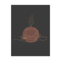 Minimalistische Coffee Line Art - koffieliefhebber