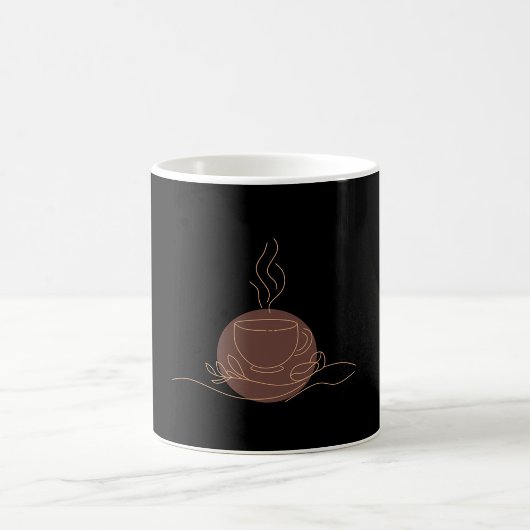 Minimalistische Coffee Line Art - koffieliefhebber Koffiemok