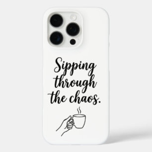 Minimalistische Coffee Quote iPhone Hoesje