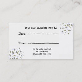 Minimalistische Confetti Stippen Specialist Afspra Afsprakenkaartje