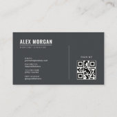 Minimalistische Content Creator Card | Forge Cream Visitekaartje (Achterkant)