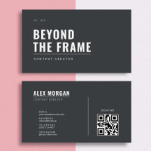 Minimalistische Content Creator Card | Forge Cream