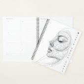 Minimalistische continue lijnkunst planner (Display)