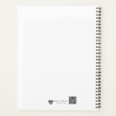 Minimalistische continue lijnkunst planner (Achterkant)