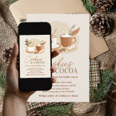 Minimalistische Cookies & Cacao Party | neutrale v Kaart