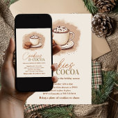 Minimalistische Cookies & Cacao Party | neutrale v Kaart