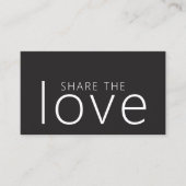 Minimalistische Cool Bold Ivoor Zwart Wit Salon Aanbevelingskaartje (Voorkant)