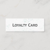 Minimalistische Corner Accent Salon Loyalty Kaart (Voorkant)