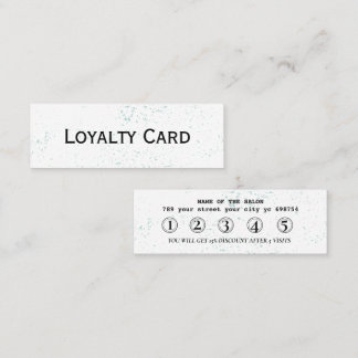 Minimalistische Corner Accent Salon Loyalty Kaart