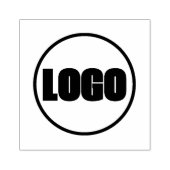 Minimalistische Corporate Business Branding Zwarte Rubberstempel (Afrduk)