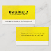 Minimalistische Corporate Two Tone Visitekaartje (Voorkant / Achterkant)