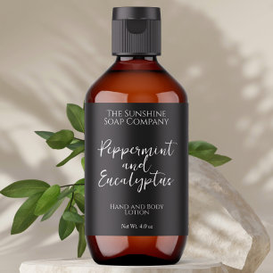 Minimalistische cosmetica fles of potje label - Zw