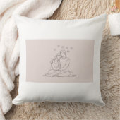 Minimalistische Couple Line Art Pillow - Head on S Kussen (Deken)