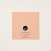 Minimalistische Crafter Boutique Etsy Oorbellen Di Vierkante Visitekaartjes (Achterkant)