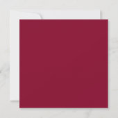 Minimalistische cranberry Red Wedding Photo Love & Bedankkaart (Achterkant)