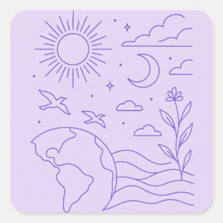 Minimalistische Creatie Sticker