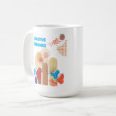 Minimalistische Creatieve Dromer Article555 Koffiemok (Voorkant links)