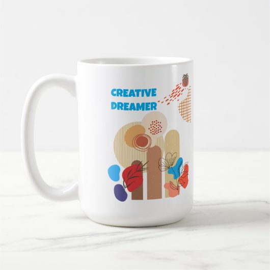 Minimalistische Creatieve Dromer Article555 Koffiemok (Links)