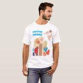 Minimalistische Creatieve Dromer Article555 T-shirt (Voorkant volledig)