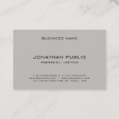 Minimalistische Creatieve Eenvoudige Professionele Visitekaartje (Achterkant)