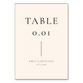 Minimalistische crème en zwart oud geld bruiloft kaart (Voorkant)